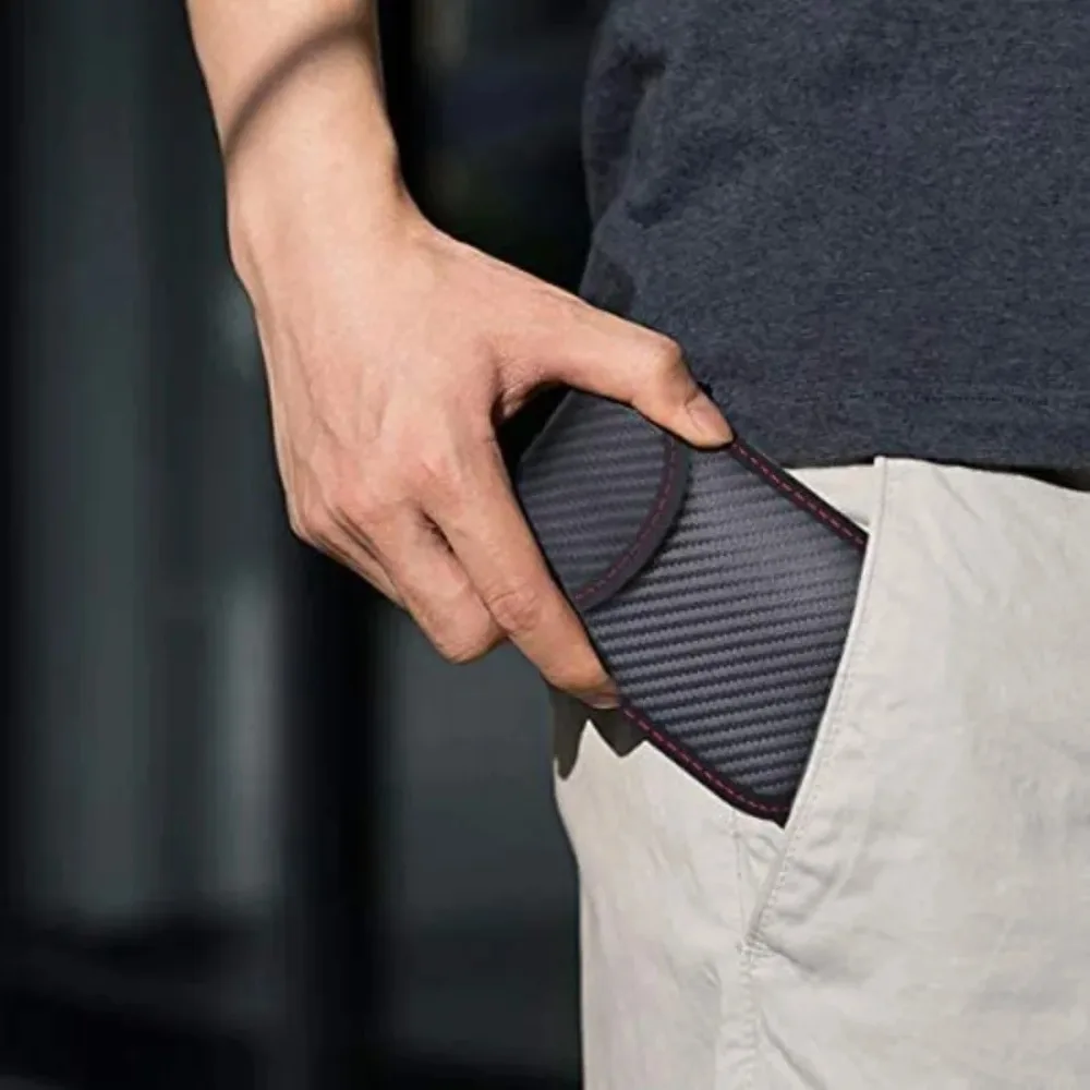 Premium Car Key Signal Blocking Faraday Pouch - Anti-Theft RFID Protection