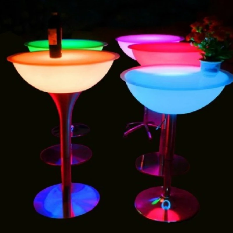 

stainless steel led lighting furniture tempered glass bar furniture bar table led buffet table