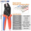 SN-X Quick replaceme of jaw crimping pliers for TAB 2.8 4.8 6.3 plug insulation tube terminal tools (jaw width 4mm/pliers 190mm) 3
