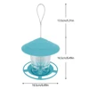 Bird Feeder Automatic Foot Feeding Tool Outdoor Bird Feeder Hanging Nut Feeding Multiple Hole Dispenser Holder Food Container 3