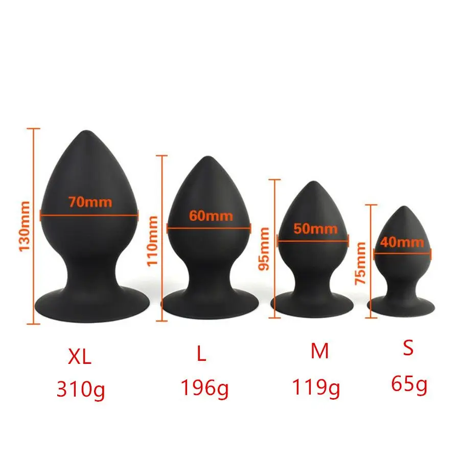 Comfortable Silicone Anal Plug With Suction Cup For Beginners_voghion.com