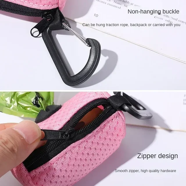 Dog Poop Bag Dispenser Hangingable Dog Poop Bag Holder Poo Bags Dispenser for Dogs Walking Garbage Bags Dispensers Pet Supplies 3
