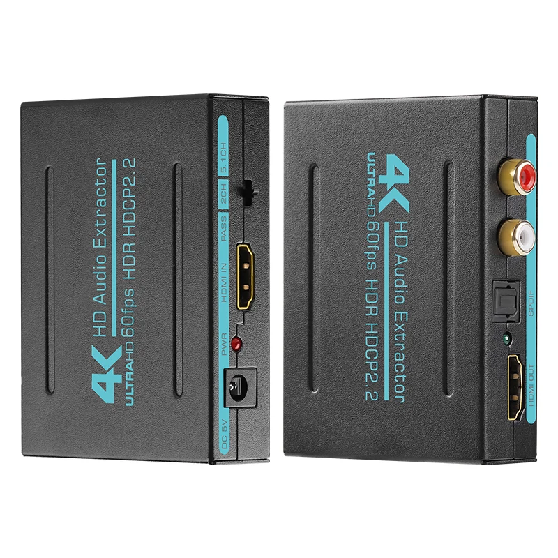 HDMI  , HDMI 2.0 4K/60Hz TO HDMI +  R/L  ,  Xbox360 PS5 pc 2ch/5.1ch  