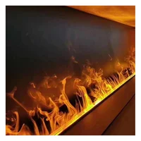 Smart App control Insert Electric Stainless Decorative Color Change Led Flame Indoor Burning 3d Water Vapor Fireplaces 1
