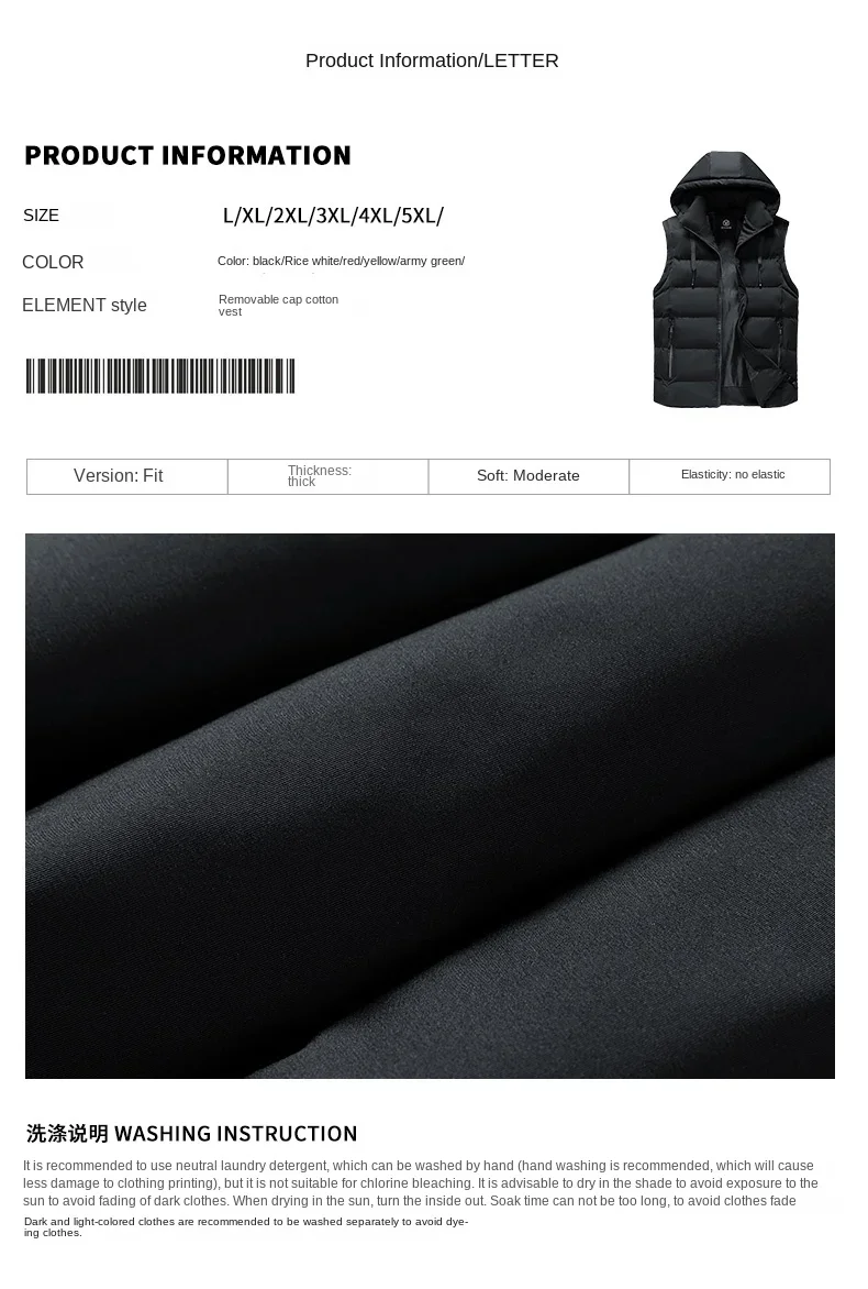 PlatiNum Men's Parka Padded Jacket - Back View