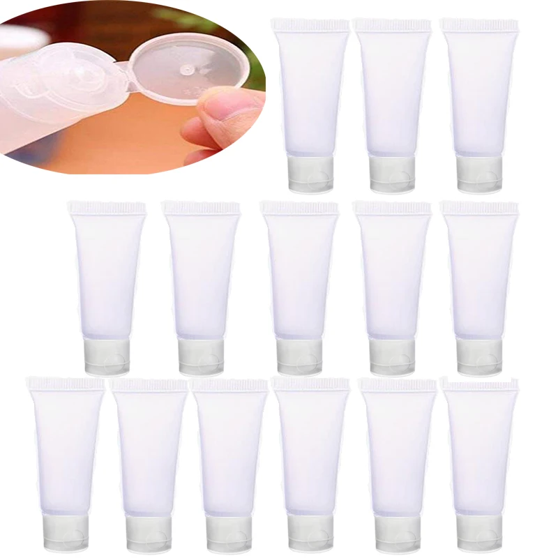 

50Pcs Frosted Soft Tubes Empty Cosmetic Cream Lotion Shampoo Packaging Containers Travel Makeup Bottles Refillable Empty Tubes
