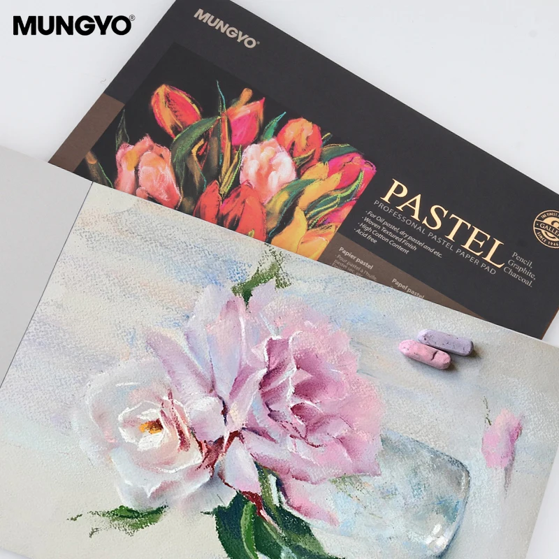 MUNGYO A3/A4 Chalk Special Paper Toner Book 160g High cotton content Easy To Color Double-sided texture Oil Pastel Painting Book 4