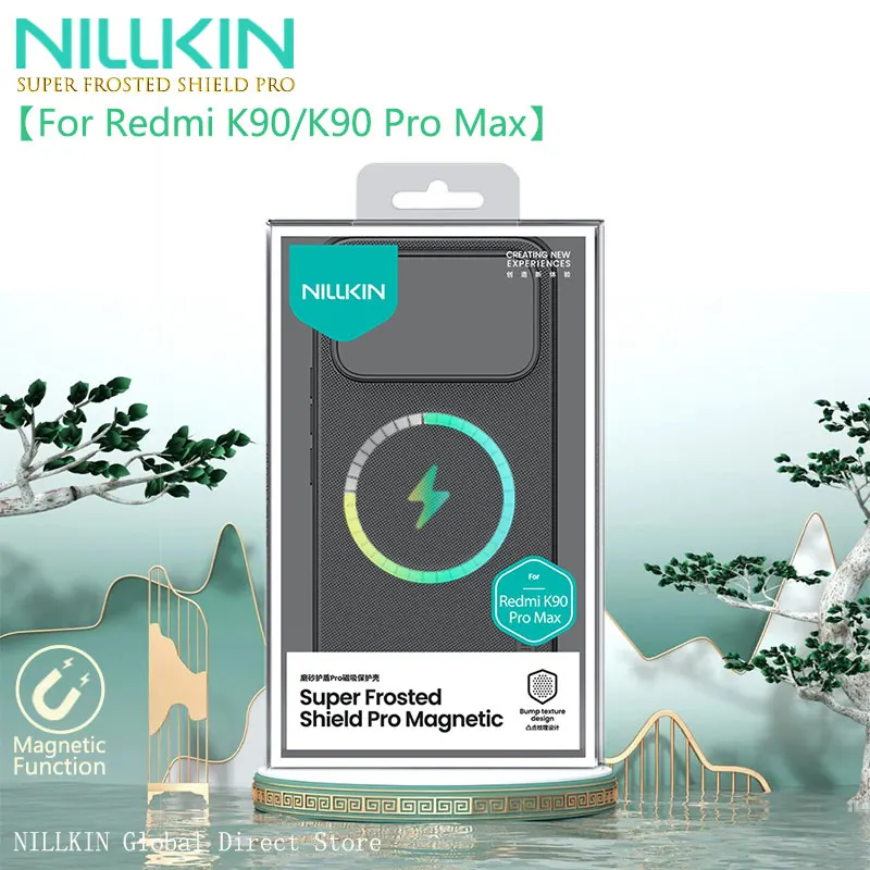 NILLKIN Super Frosted Shield Pro Case with Military-Grade Protection, Magnetic Charging, Anti-Yellowing