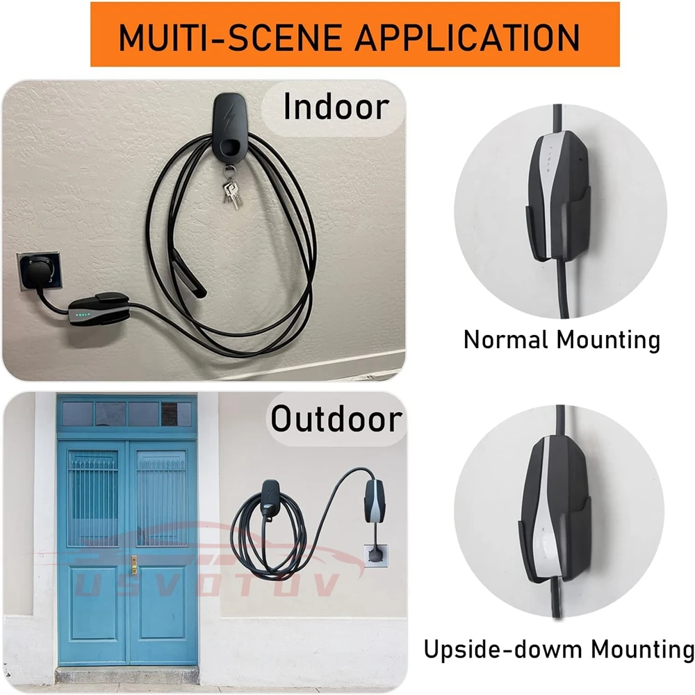 Amazon.co.jp: PHEOKER モバイル充電器 壁マウントケーブル