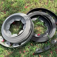 Landscape Edging Length No Digging Garden Edging Kit Include 15/30 Spikes, Premium Yard Edging Fence with One Spike per Feet