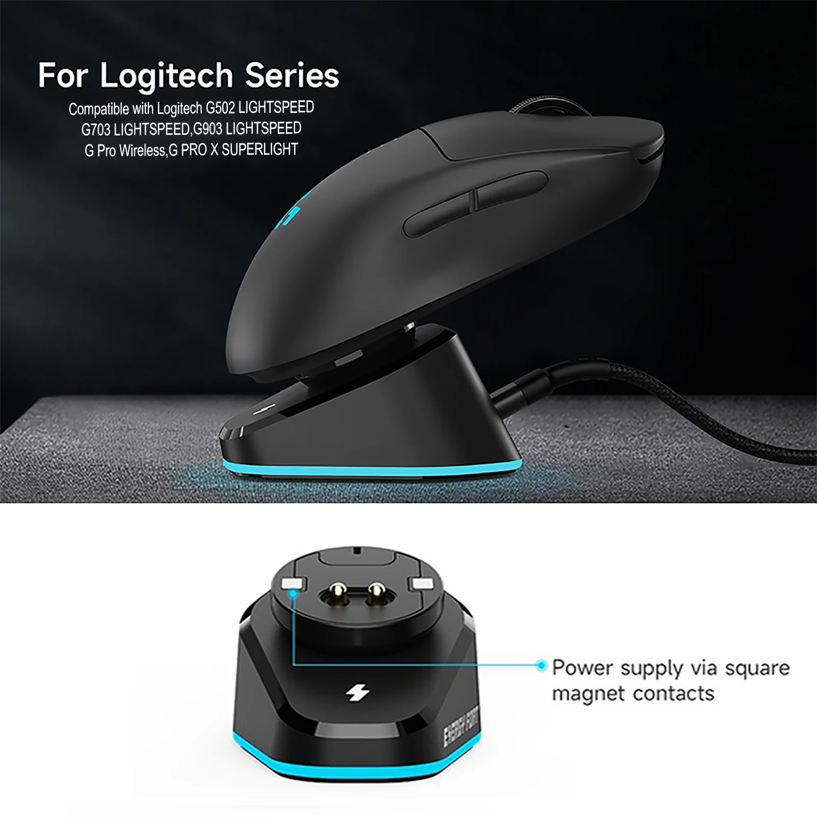 Mouse Wireless Plastic Power Charging 