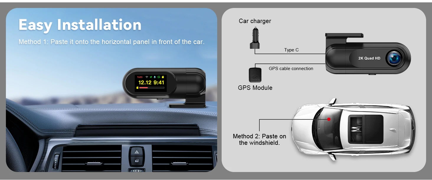 Camera installation demonstration step 2