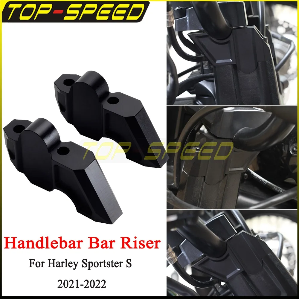 Pair Aluminum Handlebar Risers For Harley Sportster S 1250S
