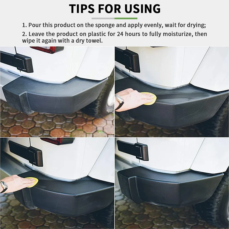 Plastic Restorer Back To Black Gloss Car Cleaning Products Auto Polish Coating Car Detailing Renovator Shiny And Darker！ 6