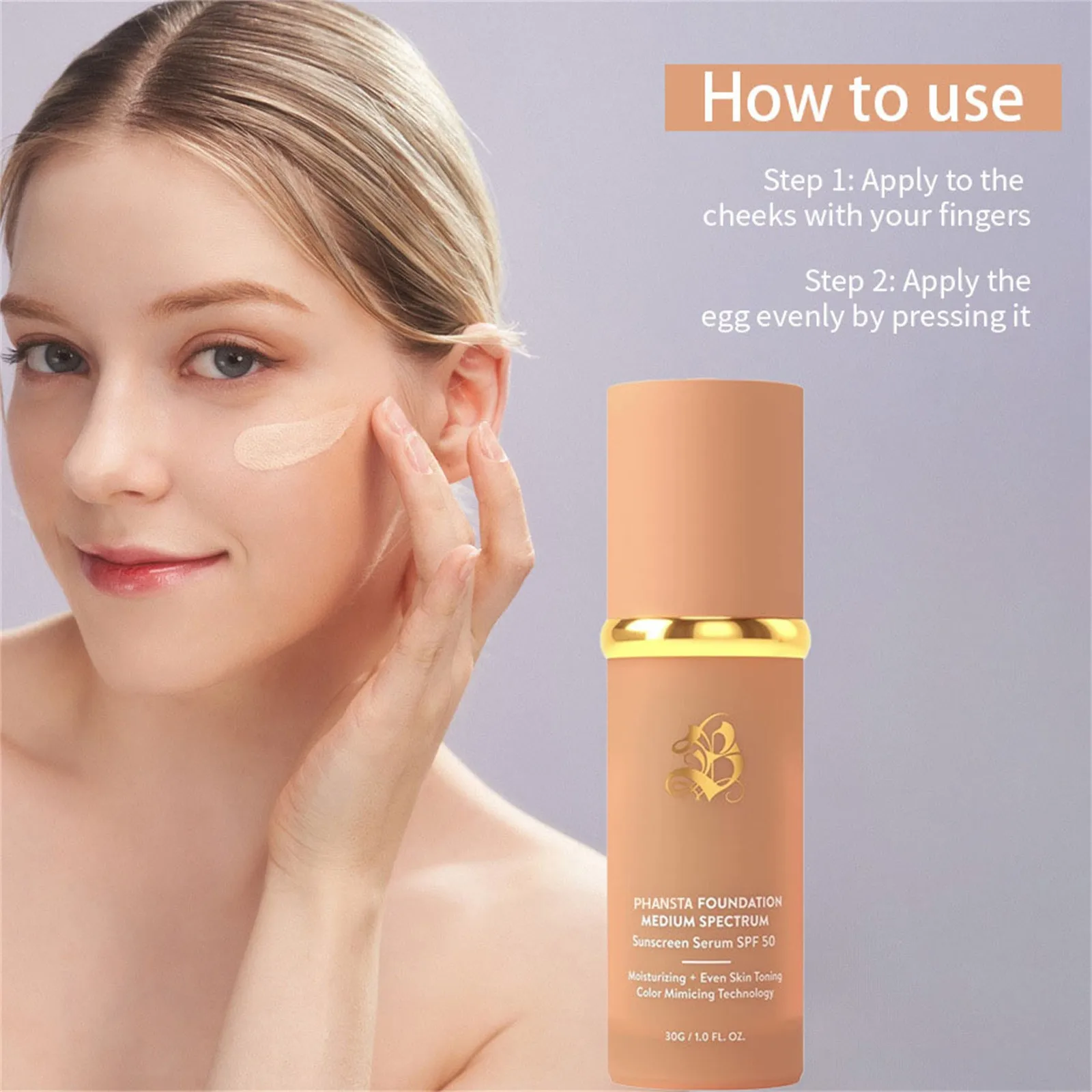 thumbnail image 1 of Biomimic Foundation 4 In 1 Spectrums 4 In 1 Biomimic Light Spectrums Foundation With Spf50+ Longwearing, 1 of 4