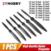 High Quality 1 Pcs  7/8/9/10/12/13/14/15/16/17/18 inch Nylon Propeller Prop For 9-91 Class RC Airplane 1