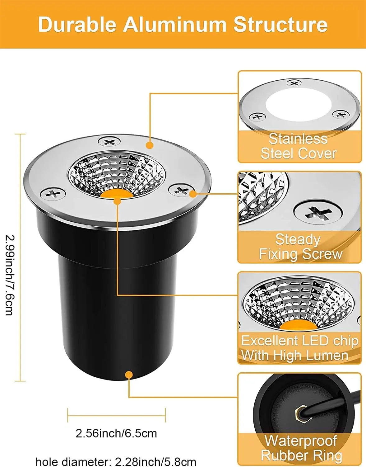 รูปสินค้า ไฟ LED กันน้ำ IP67 สำหรับจัดสวน 6-10 ชิ้น 5W/10W/15W