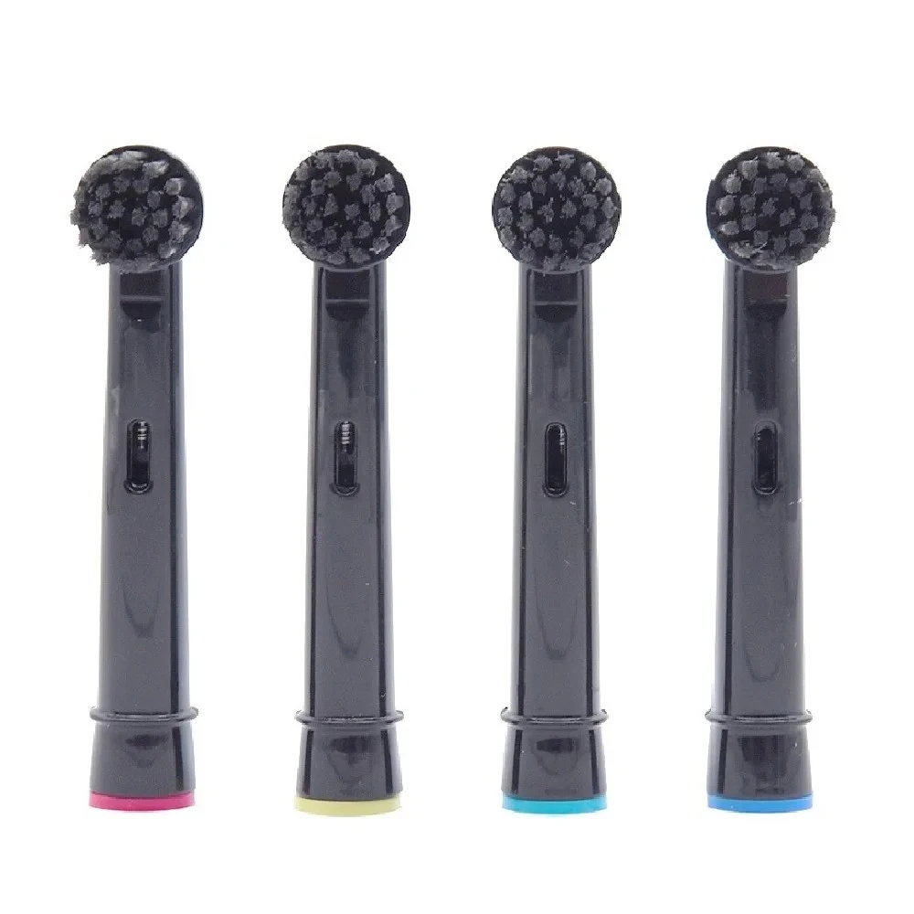 4Pcs 대나무 숯 강모 브러시 헤드는 오랄 B 전동 칫솔 SB-17A 효율적인 청소와 호환됩니다.