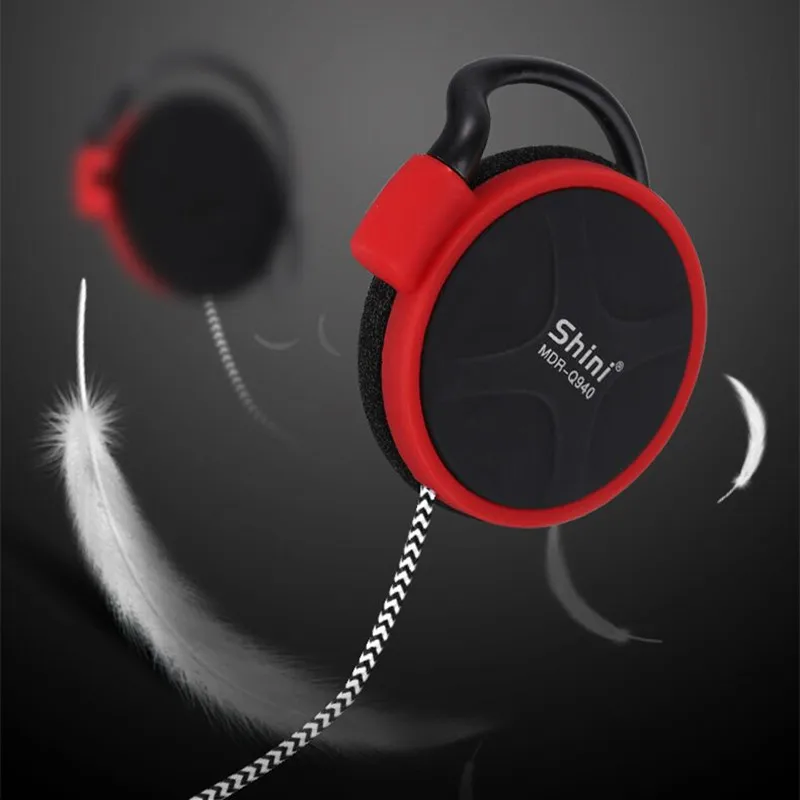 3.5mm Headphones Stereo Bass Music Earphone Ear Hook Headset For MP3/4 Computer Mobile Phone Original SHINI Q940