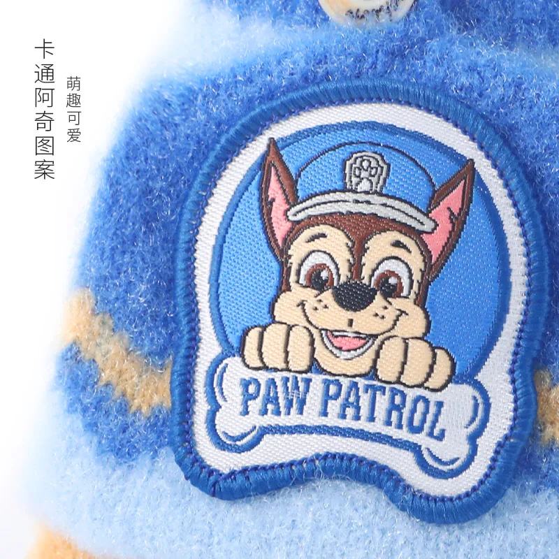 Paw Patrol Gloves Winter Gloves Baby Mittens Genuine Paw Patrol Baby's Winter Knitted Gloves Flip Fingerless Mittens Kids Cartoon Chase Skye Warm Half-Finger Gloves 2-6T