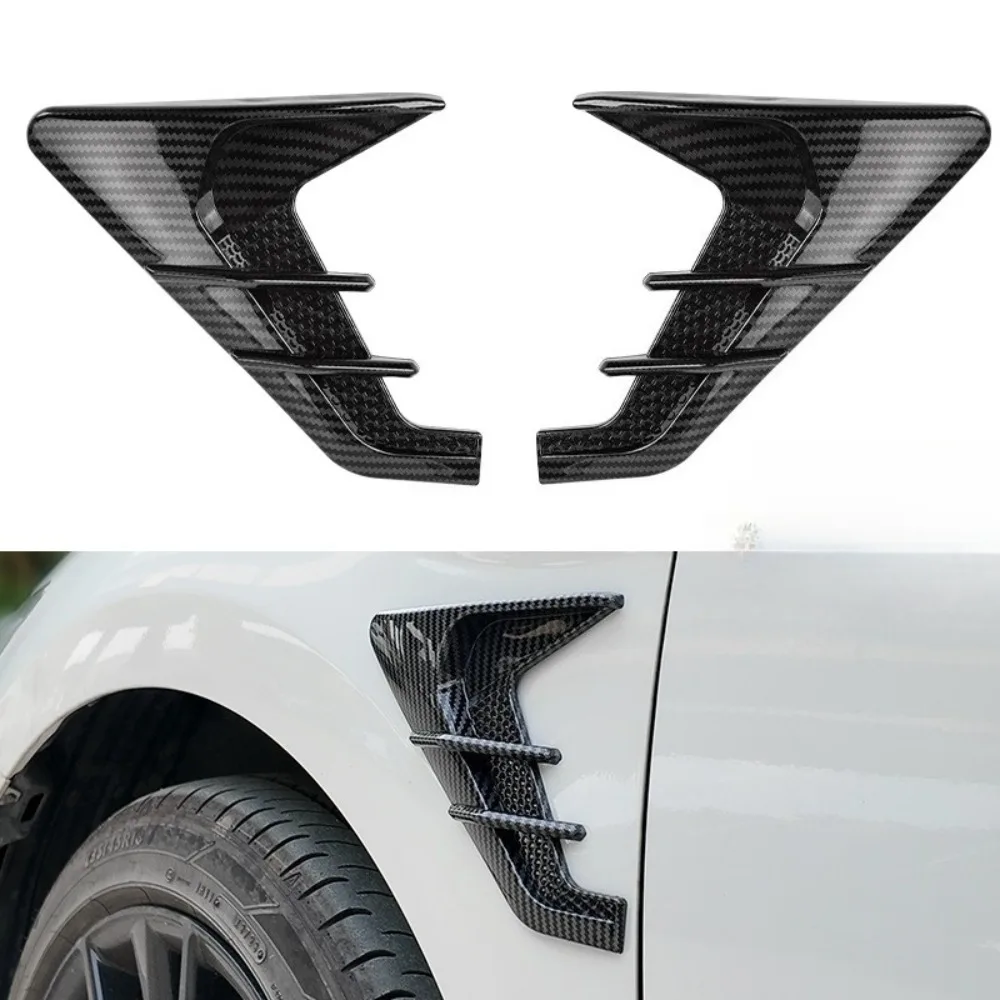 자동차 사이드 벤트 펜더 스포일러 아웃플로우 벤트 스티커 BMW1 2 3 4 5 시리즈 F20 F30 F31 F32 F36 325 330 525 530 X3 X5용 범용