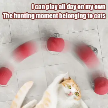 Interactive Cat Toys Ball Auto Electric Rolling Ball Toys for Cats/Kitty Pets Smart Automatic Teaser USB Rechargeable 2