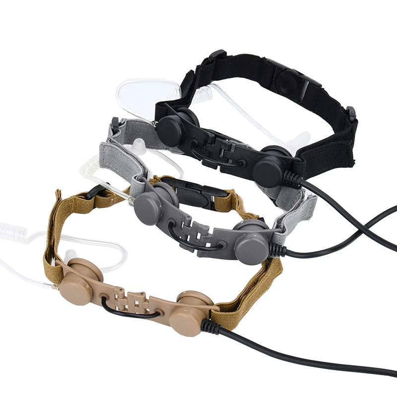 Tactical Laryngeal Throat Mic Eaphone Headset Microphone Walkie Earpiece Radio U94 PTT For Kenwood BaoFeng UV-5R UV-5X UV-82 tactical headset