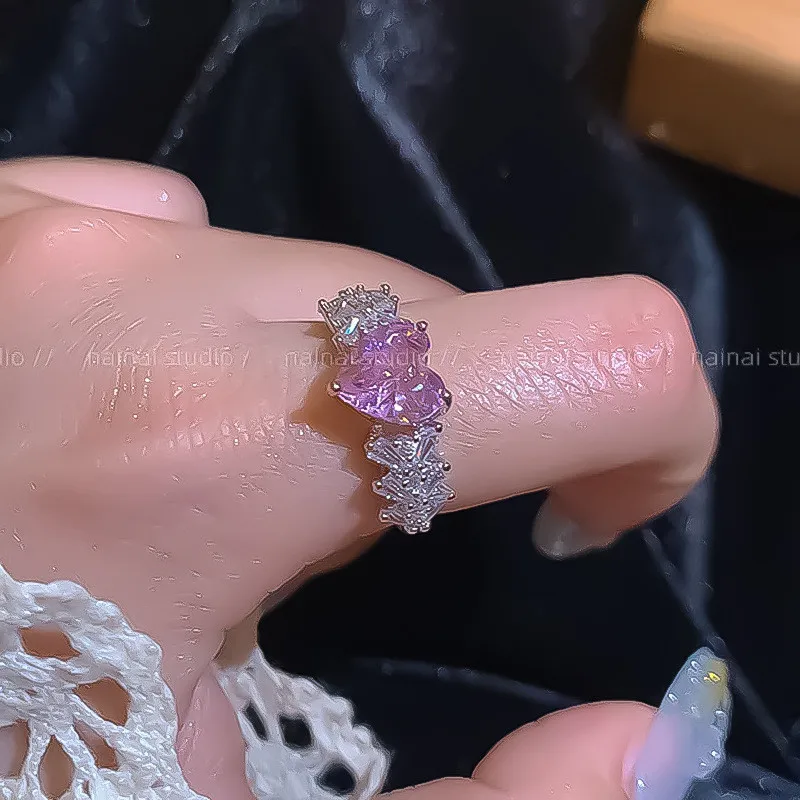 VAGTraited B Bagues coeur en cristal rouge irr gulier pour femme bague vagtraited-b-bagues-coeur-en-cristal-rouge-irr-gulier-pour-femme-bague
