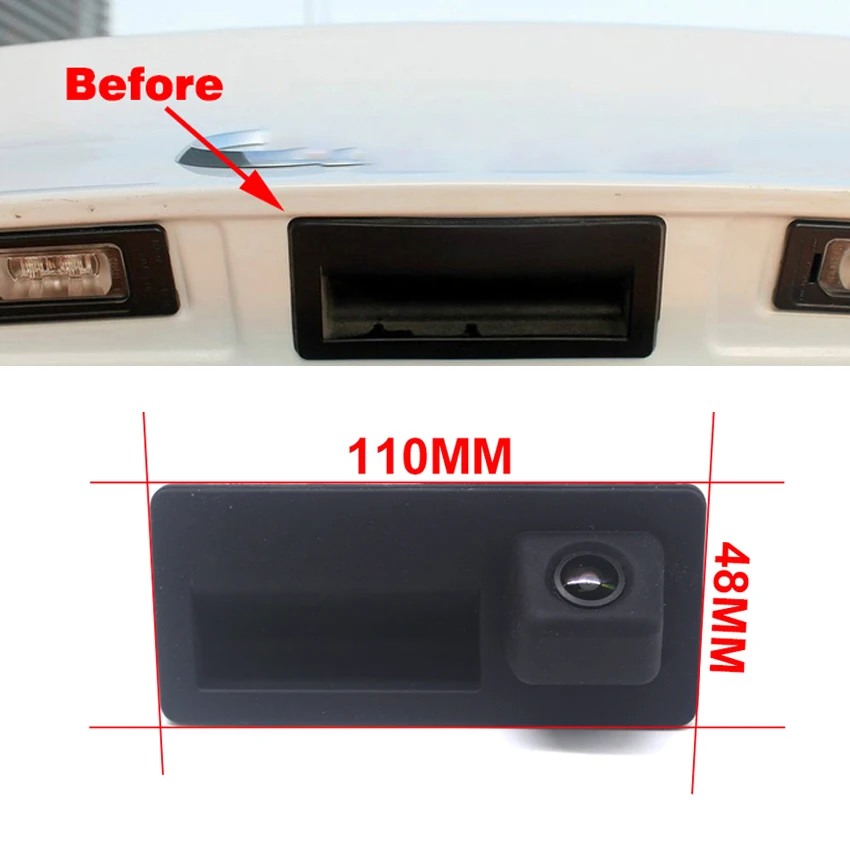 Car Trunk Handle Camera For Volkswagen Sharan Mk2 7N 2010 ~ 2018 Full HD CCD Night Vision Rear View Camera high quality RCA