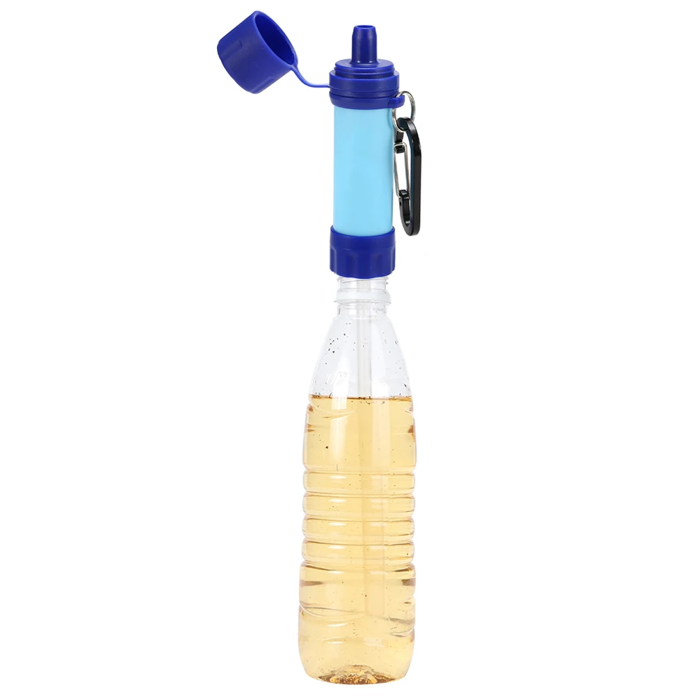 Water Filter Wild Life Emergency Drinking Water Filtering Tools Portable Camping Hiking Life Survival Water Purifier Filter With Straw