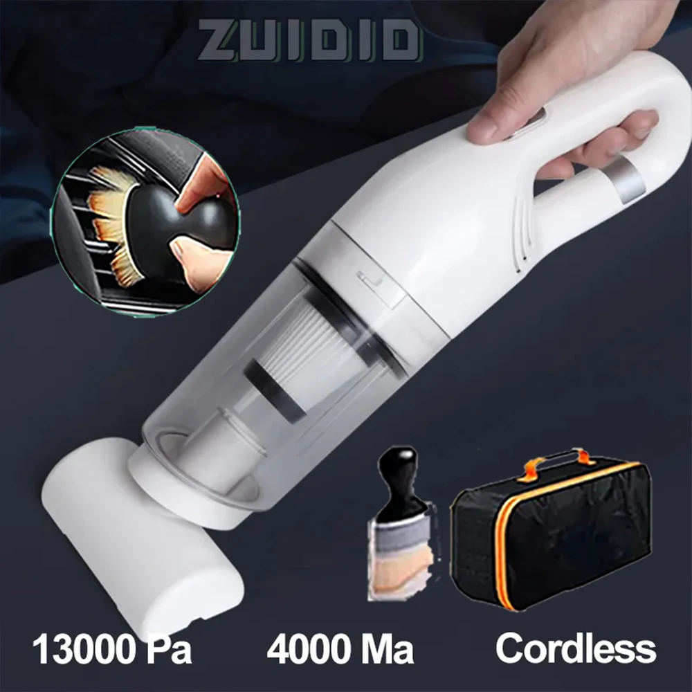 

13000Pa Powerful Wireless Car Vacuum Cleaner For Office Car Pet Hair Cordless Household Handheld Vacuum Cleaners Home-appliance