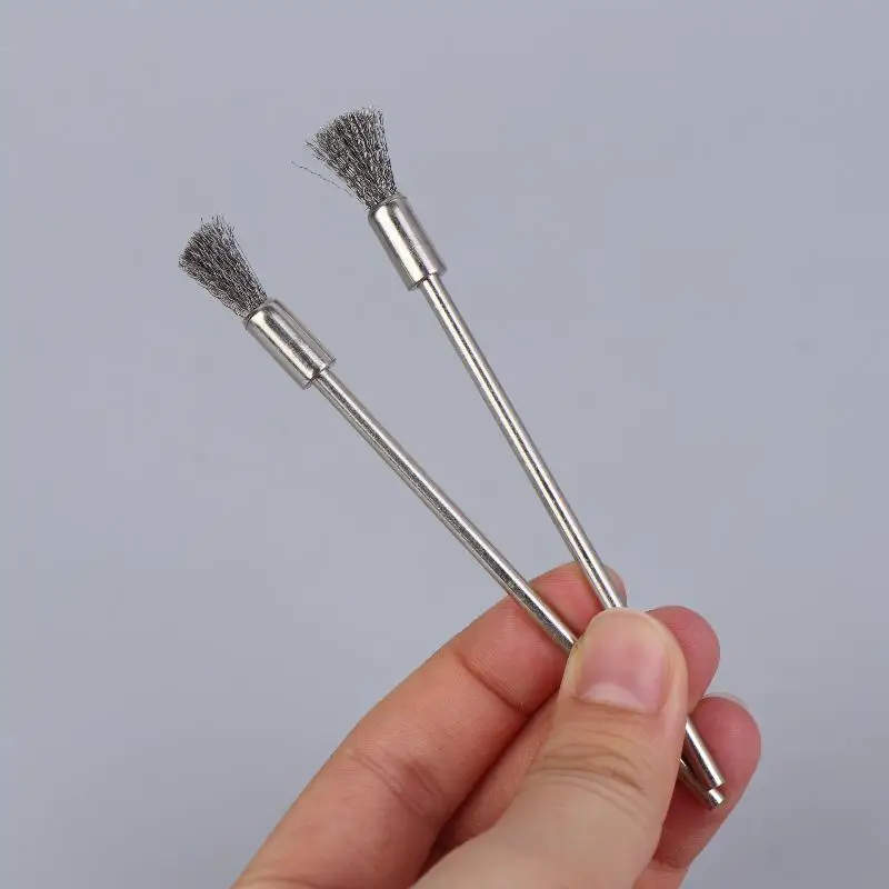 3-teiliges Edelstahl-Drahtbürsten-Set 100mm Radbürsten Werkzeuge zum Polieren, Schleifen und Vorbehandlung von Metalloberflächen