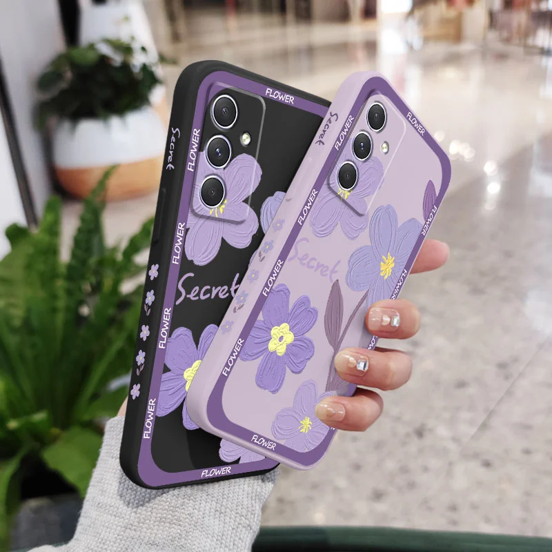 Vibrant Purple Flower Phone Case - Artistic Floral Design