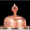 Bronze Tibetan Toba Bowl Tantric Alloy Handicraft Buddhist Auspicious Tribute Buddhism Home Gift Collection Desktop Decorative 5