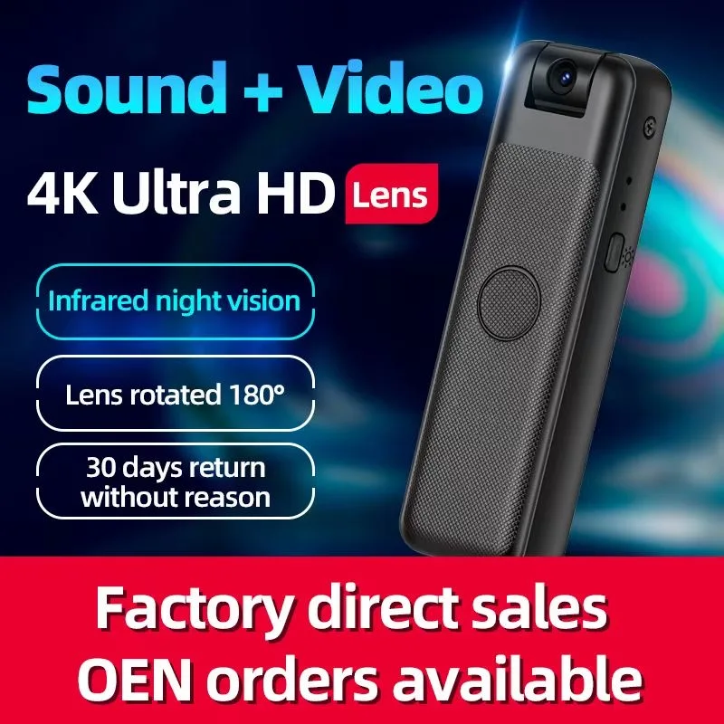 HD 1080P Body Mini Camera Portable Small Digital Video Recorder Police BodyCam Infrared Night Vision Miniature Camcorder