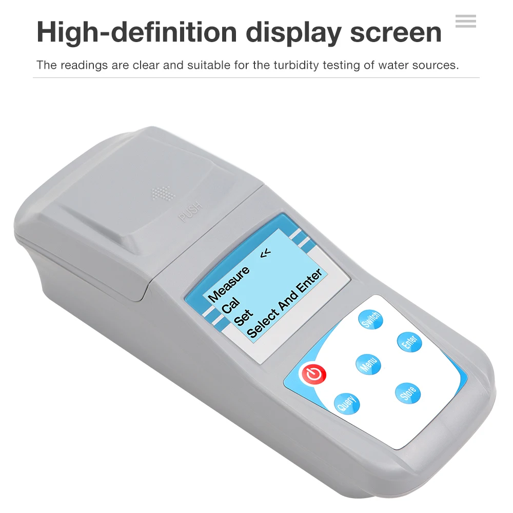Digital Water Turbidity Meter 0-200NTU/1000NTU Portable Handheld Turbidimeter
