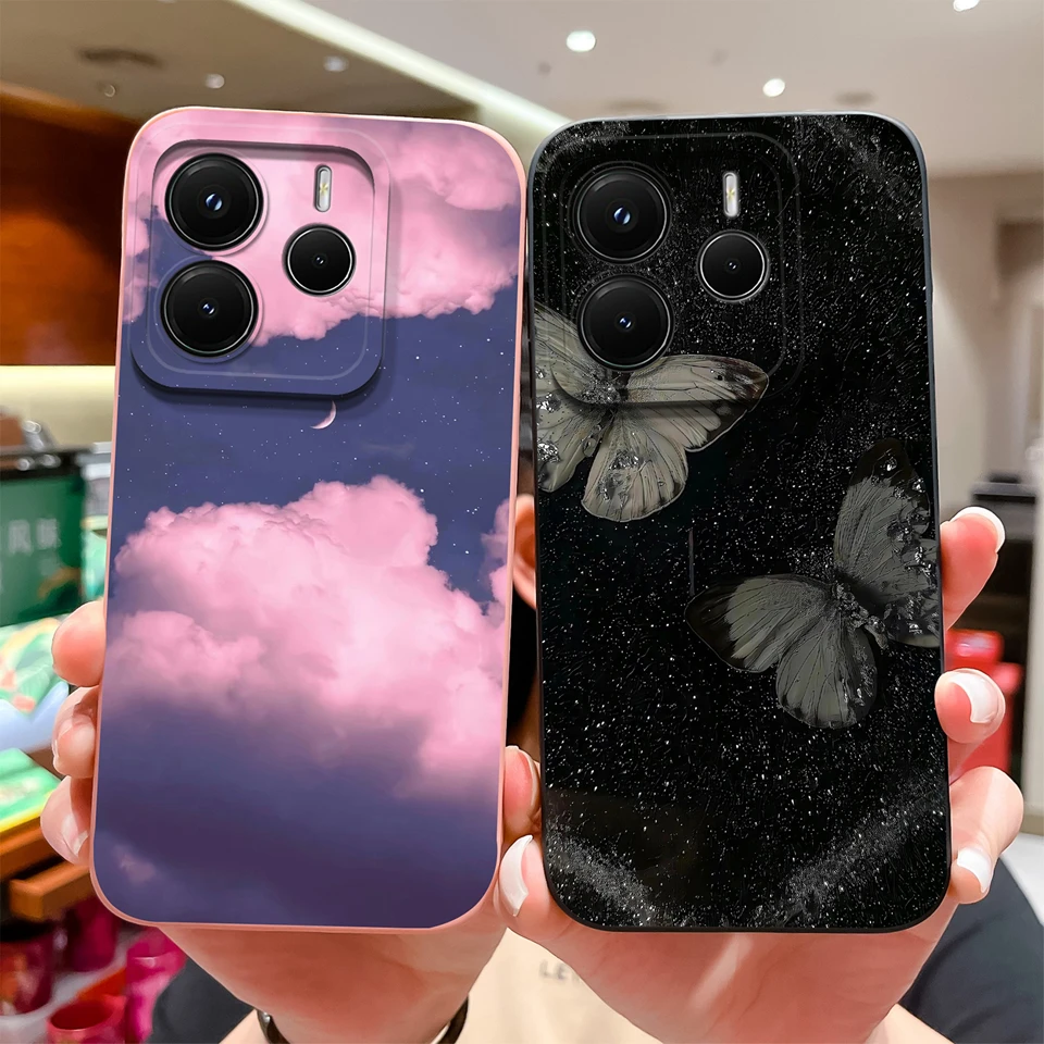 Beautiful Flower Star Shockproof Non-Slip Phone Case