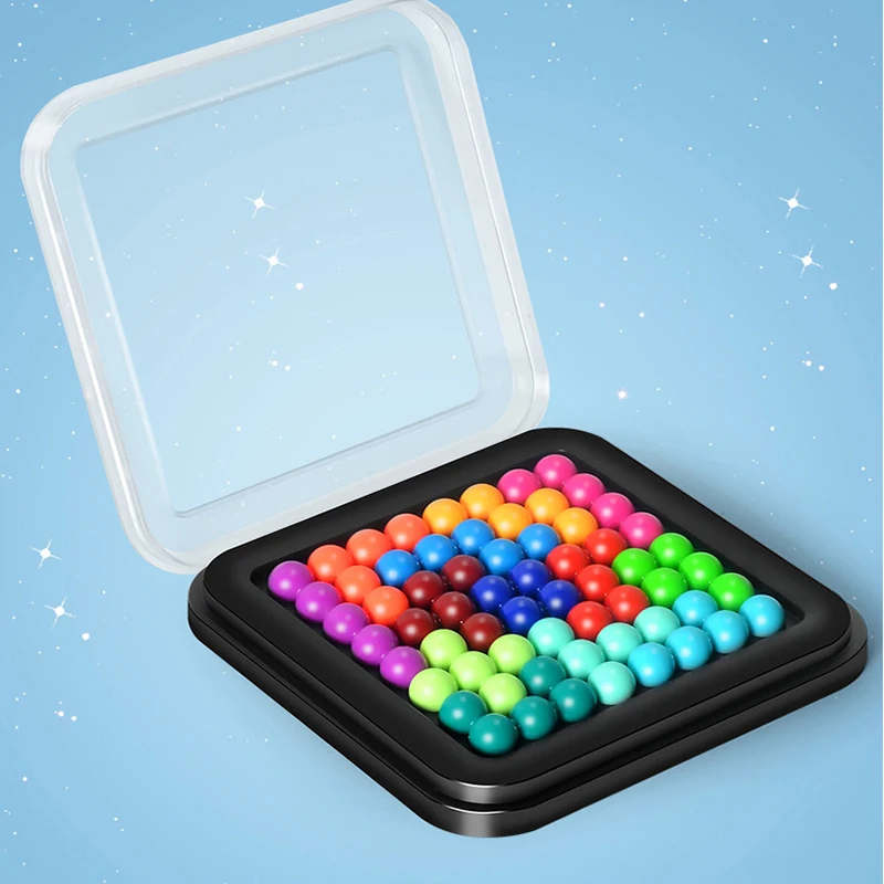 Iq Puzzle Colorful Balls. Puzzler Board Game with Pieces Stock Image -  Image of strategy, isolated: 242086713