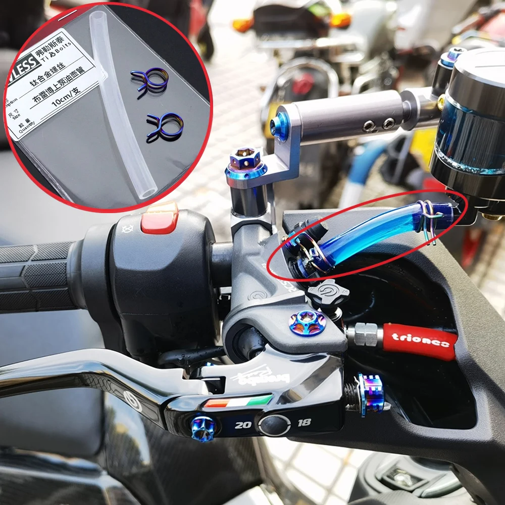Clipe de Titânio para Brembo Rcs cc Rcs Nissin Yamaha Nmax v1 v2 Xmax 300