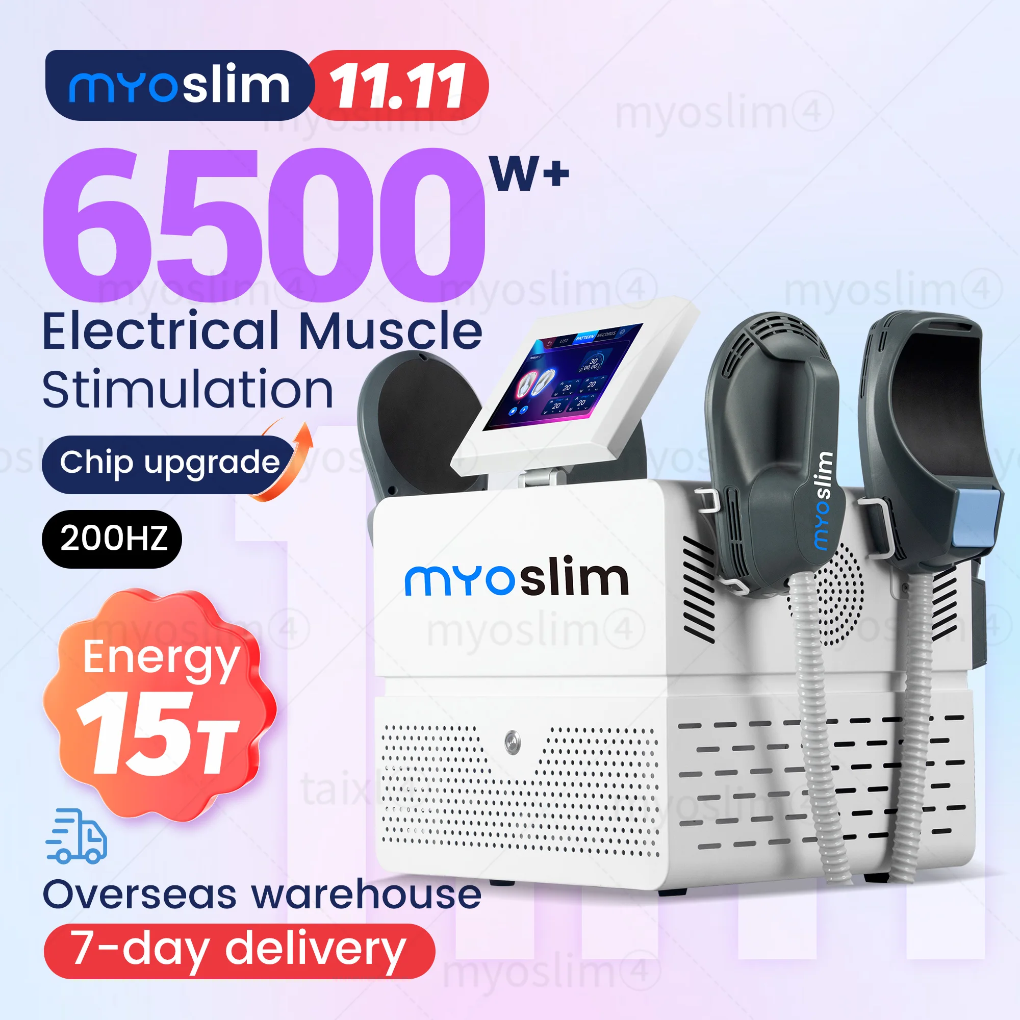 EMS Body Sculpting Machine Shaping 6500W 200hz EMS Radio Frequency RF Muscle Stimulator Device 1