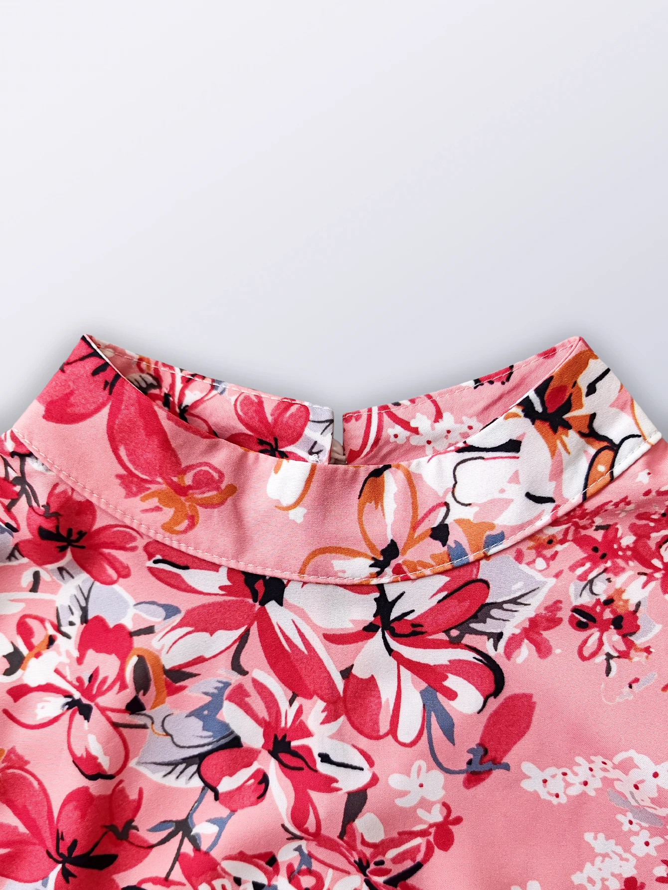 Women Spring Summer Floral Print Long Sleeved A Line Dress