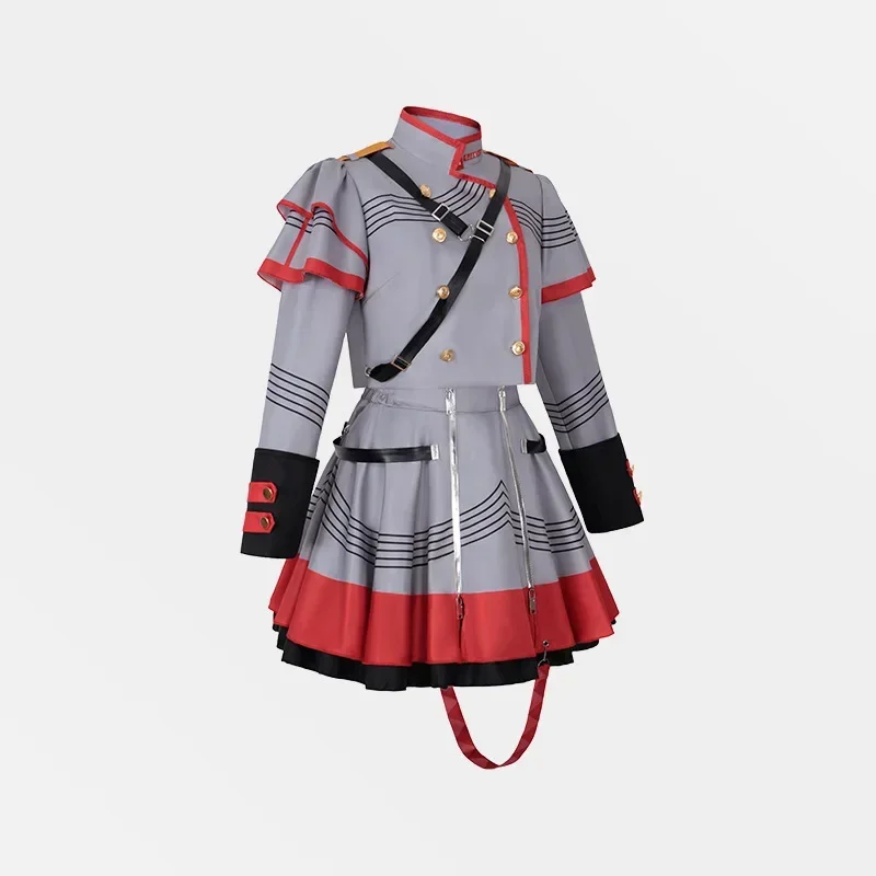 Anime Vtuber Kasane Teto Cosplay Costume Adult Women Top Skirt Uniform Suit Halloween Outfit Party Performance