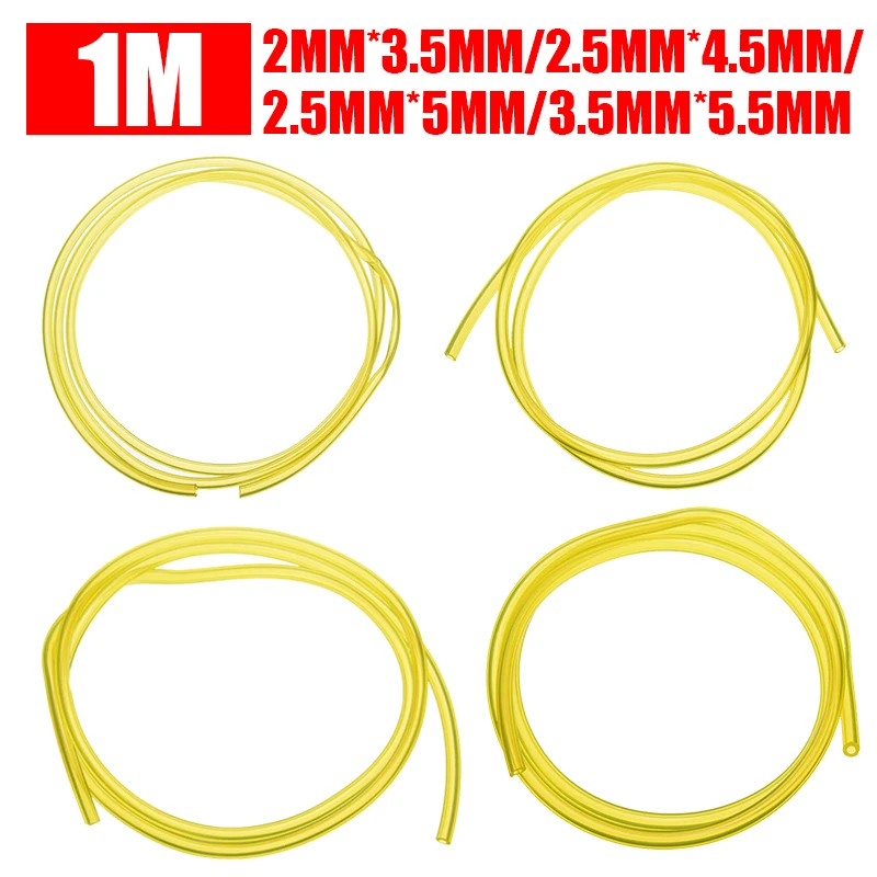 4 Sizes 2mm/2.5mm/3.5mm Fuel Gas Line Pipe Hose String Tube for Trimmer Chainsaw Blower Tools