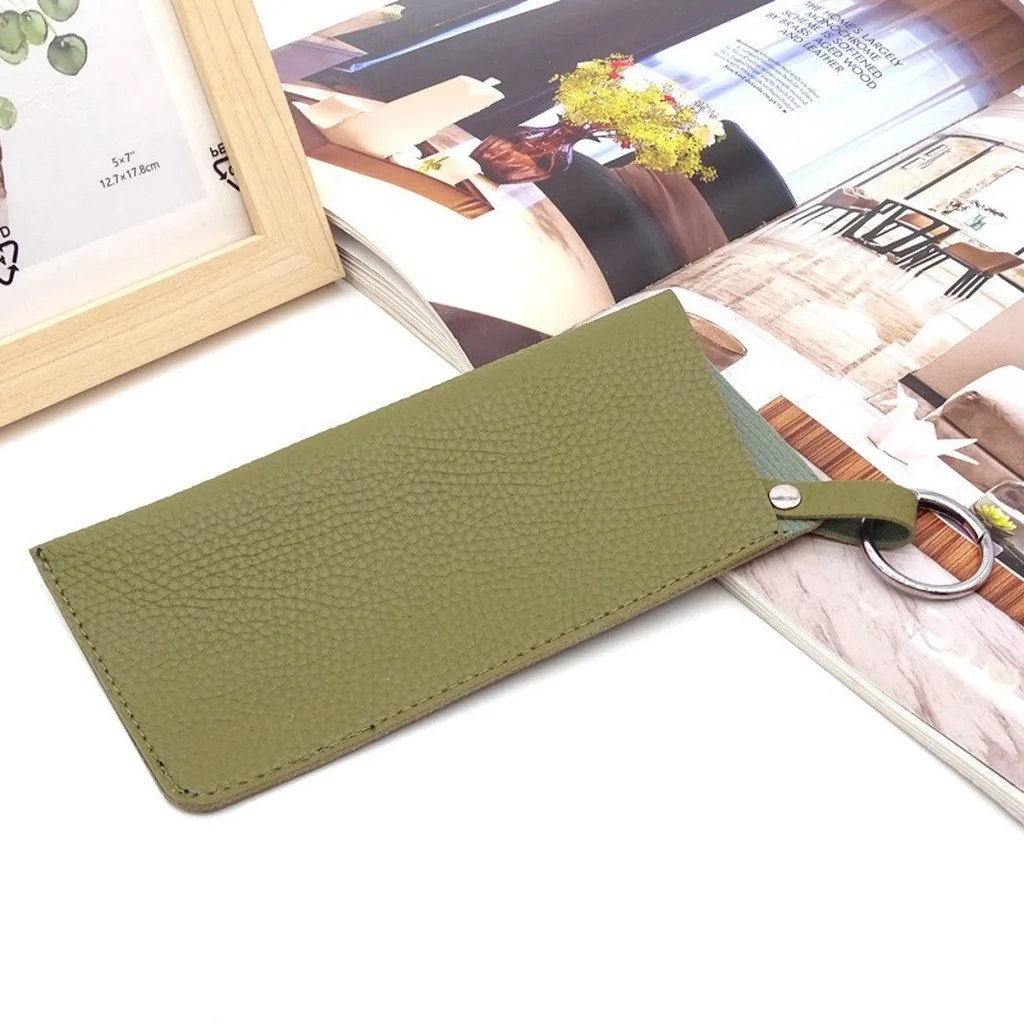Lychee Pattern Water-Resistant PU Leather Eyewear Case - Durable & Easy to Maintain