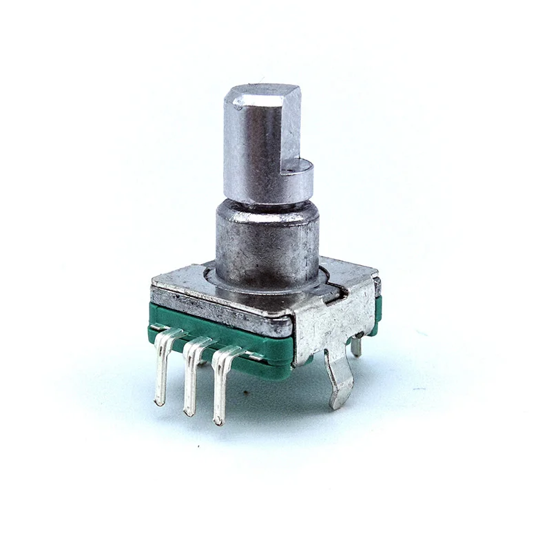 Rotary Potentiometer 5pcs EC11 360&deg; rotating volume potentiometer with push button switch encoder switch 5 pin 30 position 15 pulse 12.5mm
