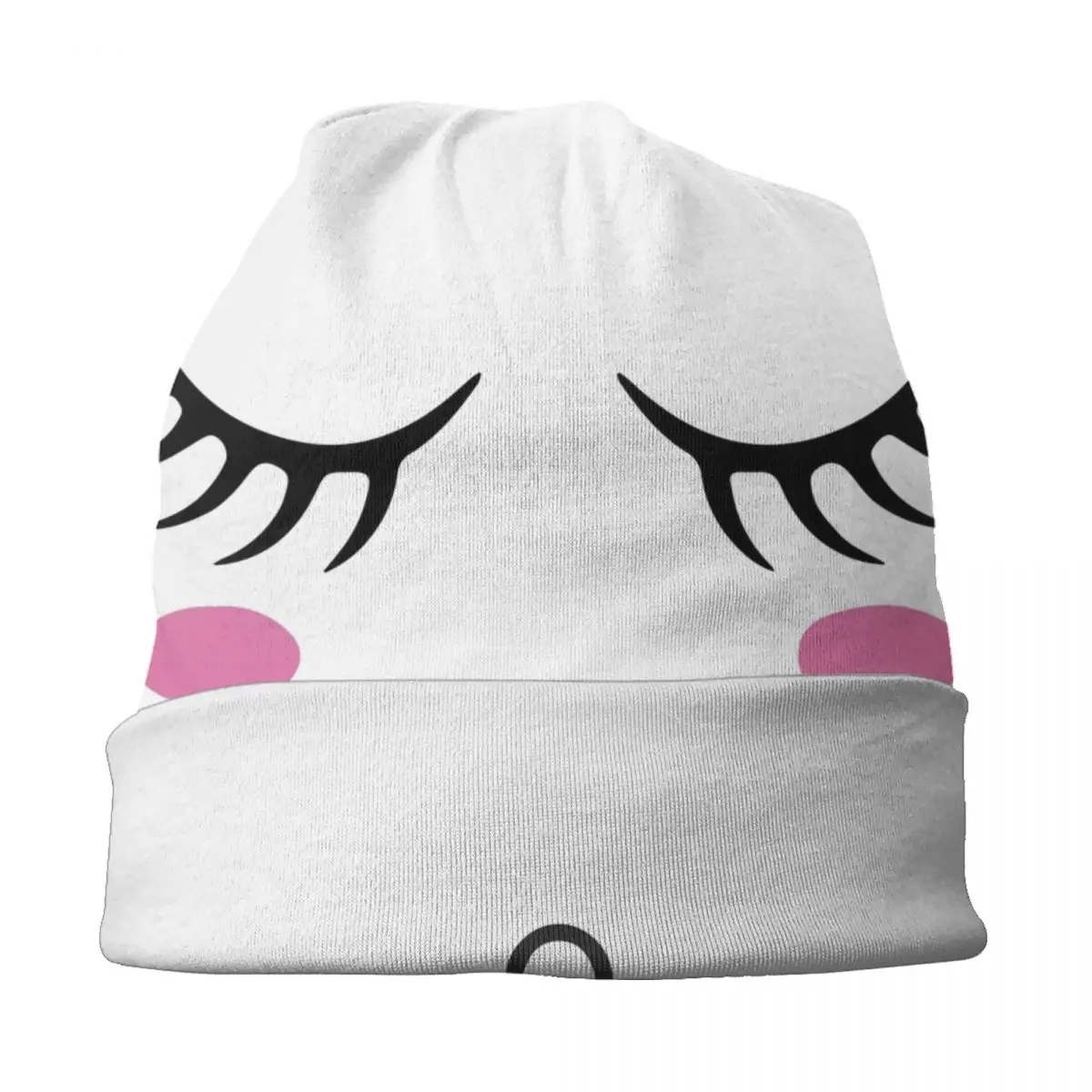 Cute Eyelash Skullies Beanies Caps Men Women Unisex Trend Winter Warm Knitting Hat Adult Kawaii Face Lash Artist Bonnet Hats