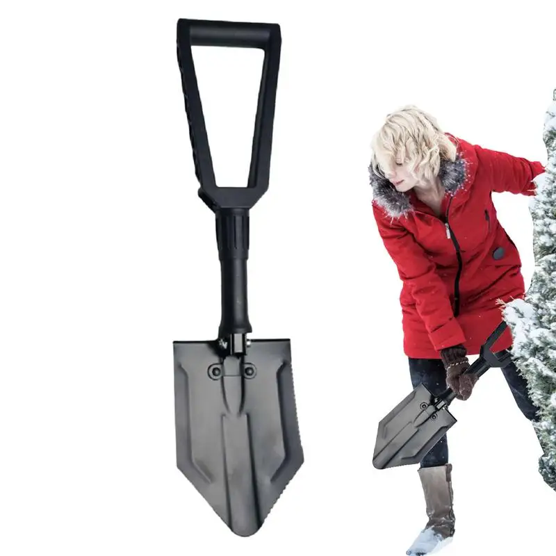 

Складная лопата для снега, многофункциональный инструмент для зимнего садоводства, ручной инструмент для удаления снега на подъездной дорожке, дворе