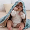 Baby Blanket Warm Fleece Infant Quilt Bedding Swaddle Wrap Newborn Soft Stroller Sleep Cover Comfortable Washable Thick Blanket 3
