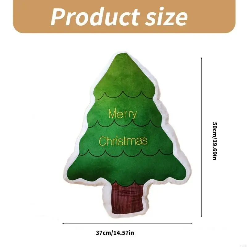 크리스마스 트리 박제 장난감 플러시 베개 껴안는 인형 던지기 베개 축제 장식