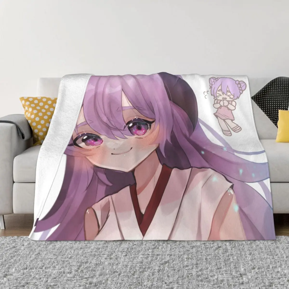 

Higurashi No Naku Koro Ni Blankets Flannel Summer Air Conditioning Hanyuu Anime Soft Throw Blanket for Bedding Travel Bedspread